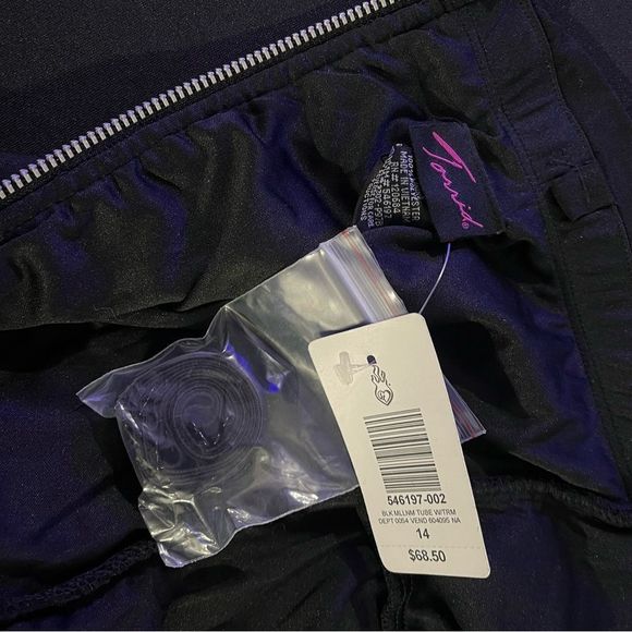 Torrid size 14 NWT little black cocktail dress with beadwork - Picture 13 of 14